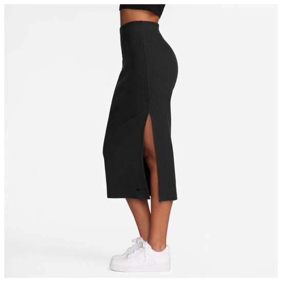 Nike Γυναικεία φούστα Sportswear Chill Knit Slim Ribbed Midi Skirt